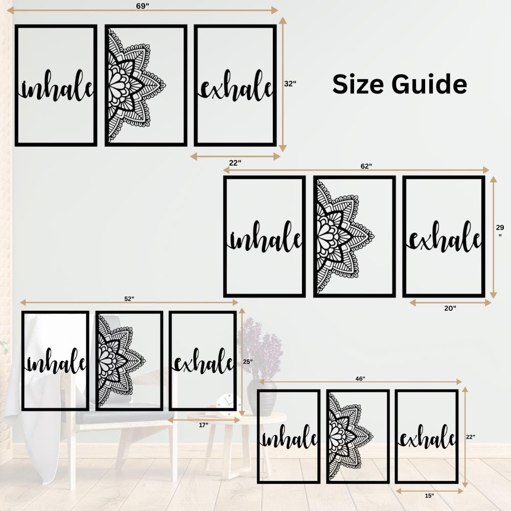 Three-Piece Wooden Wall Art Set, Natural Wood Home Decor, Modern Wall Hanging