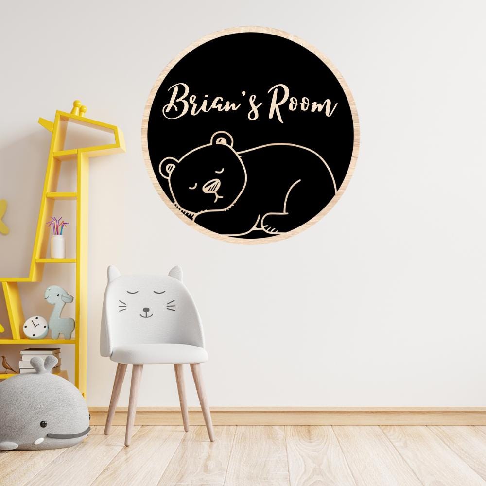 Custom Name Sign for Kids Room, Personalized Nursery & Bedroom Decor