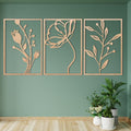 Flowers Wooden Wall Decor, Floral Wall Hangings, Large Flower Wall Art, Living Room Home Decor, Housewarming Gift