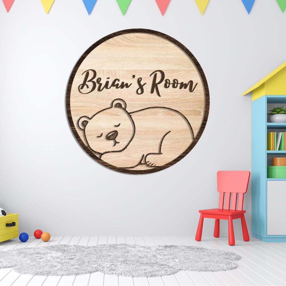 Custom Name Sign for Kids Room, Personalized Nursery & Bedroom Decor