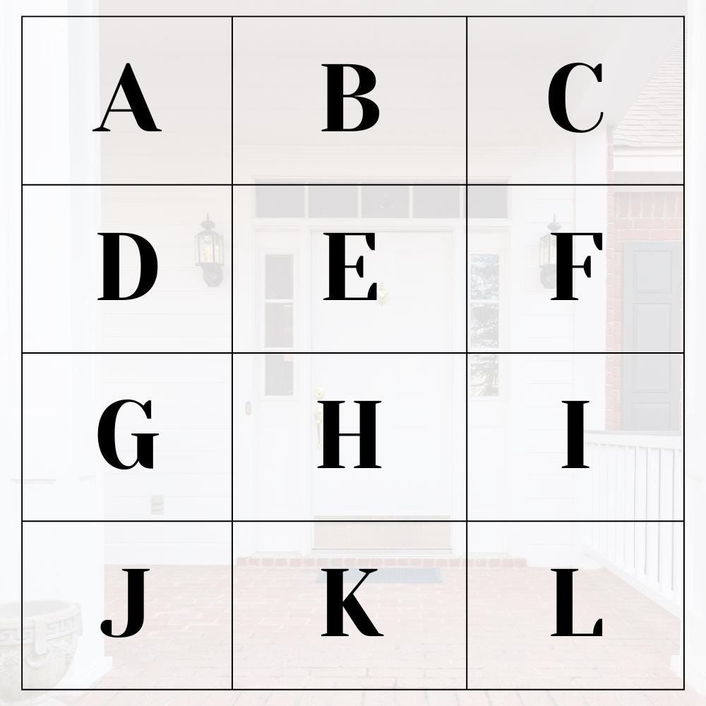 Custom Initial Sign – Personalized Outdoor Door Decor – Modern Monogram Sign